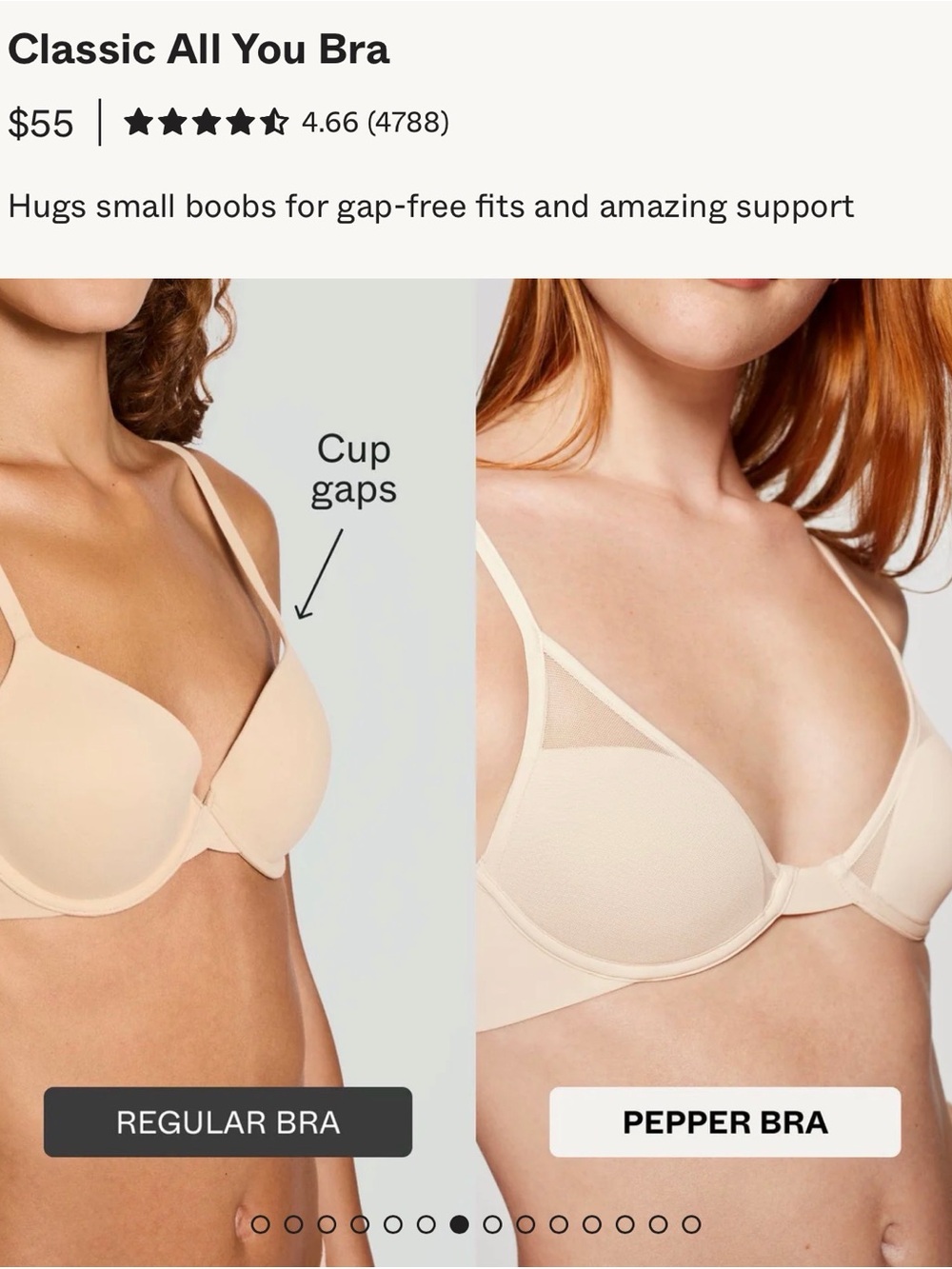Pepper Bras— bundle! 2x Classic All You Brad and 1 push-up bra